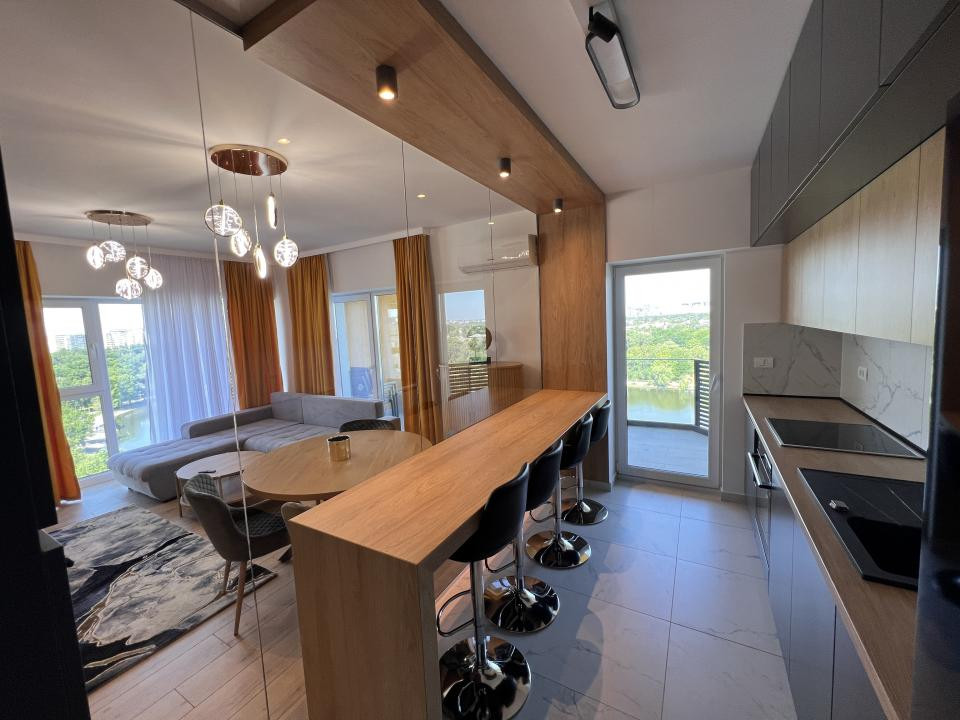 Apartament premium 3 camere | Prima închiriere | Vedere spectaculoasă către Lacu