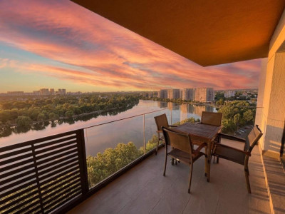 Apartament premium 3 camere | Prima închiriere | Vedere spectaculoasă către Lacu
