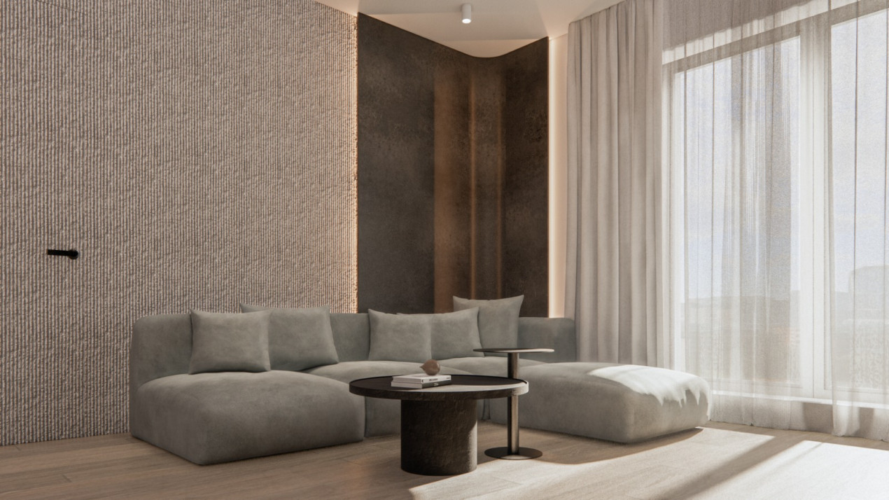 Apartament 2 camere cu gradina, finisat,  complexul Beta Residence 